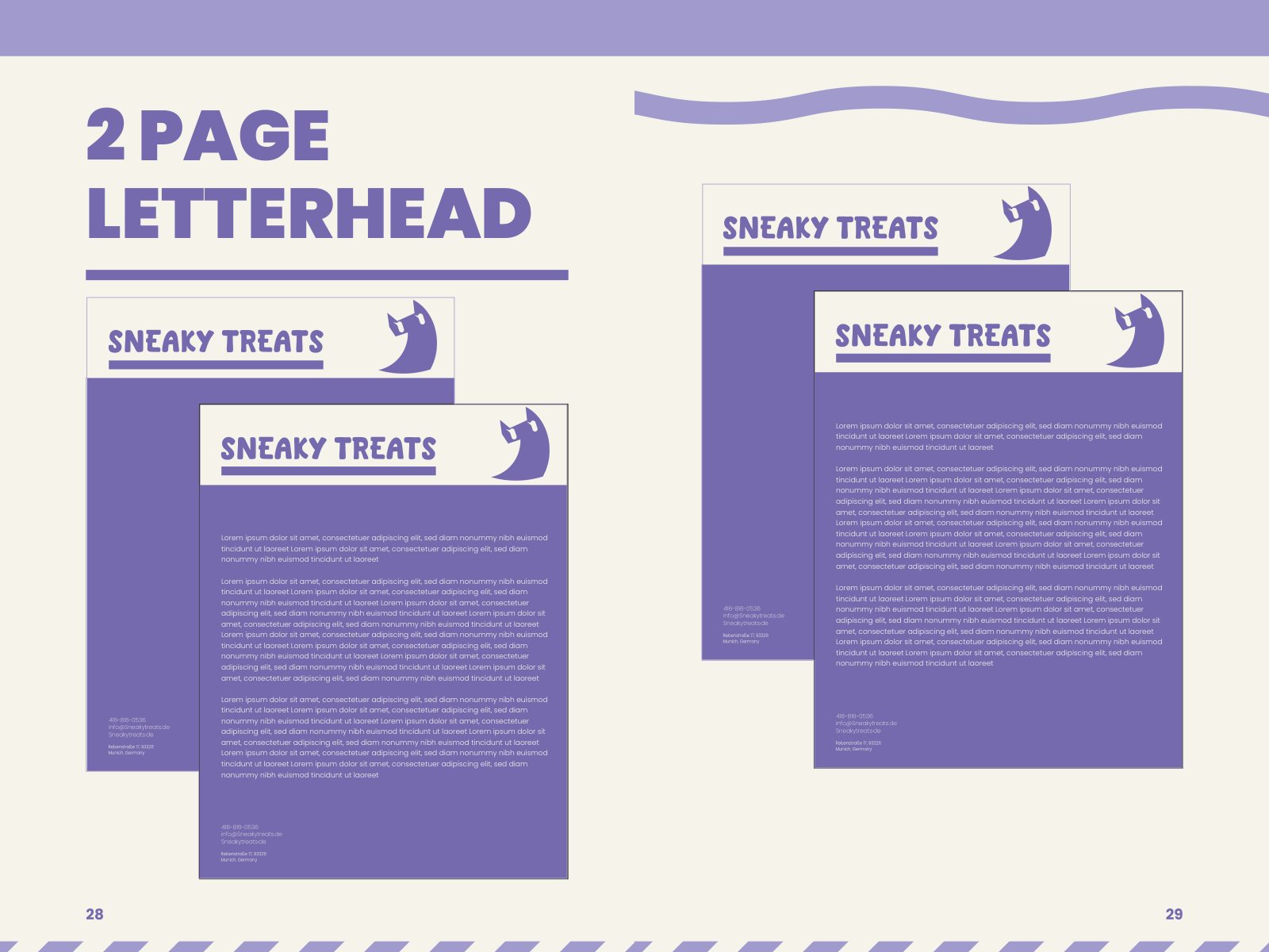 Sneaky Treats brand book, image 3